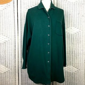 The Limited Fleece Shirt Button Front Grunge